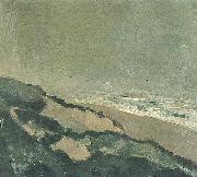 Theo van Doesburg Dunes and sea Spain oil painting artist